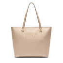Shopping Bag Donna LIU JO con Logo in Rilievo Beige