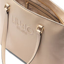 Shopping Bag Donna LIU JO con Logo in Rilievo Beige