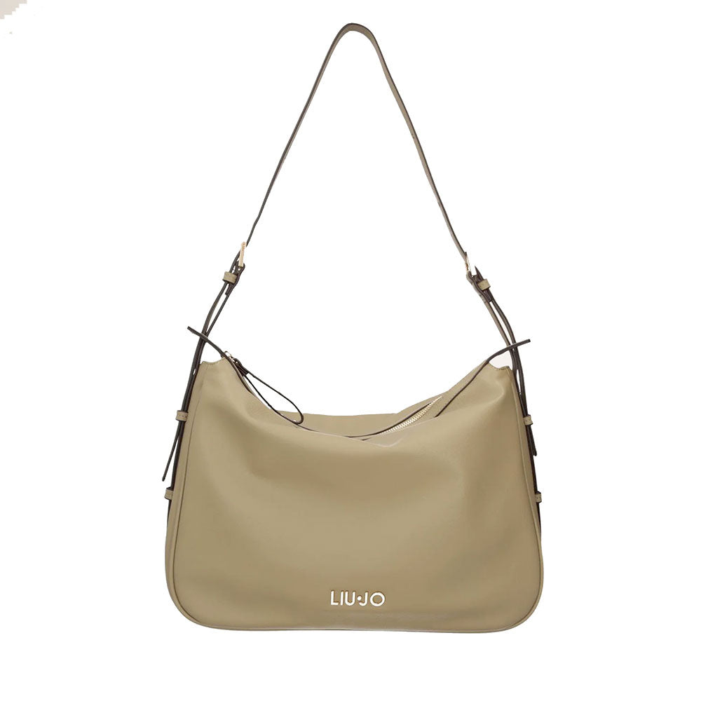 Hobo Bag Large Donna LIU JO Better stampa Bottalata color Fango