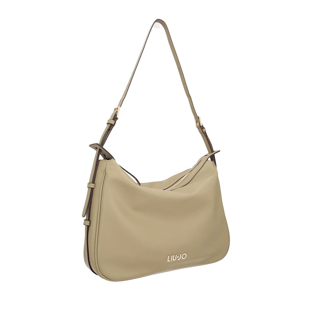 Hobo Bag Large Donna LIU JO Better stampa Bottalata color Fango