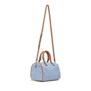 Bauletto Donna a Mano LIU JO in Tessuto Jacquard con Logo Monogram Dusty Blue