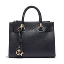 Borsa Donna a Mano LIU JO Better effetto Bottalato Nero con Charm