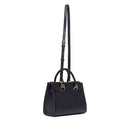 Borsa Donna a Mano LIU JO Better effetto Bottalato Nero con Charm
