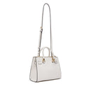 Borsa Donna a Mano LIU JO Better effetto Bottalato color Crema con Charm