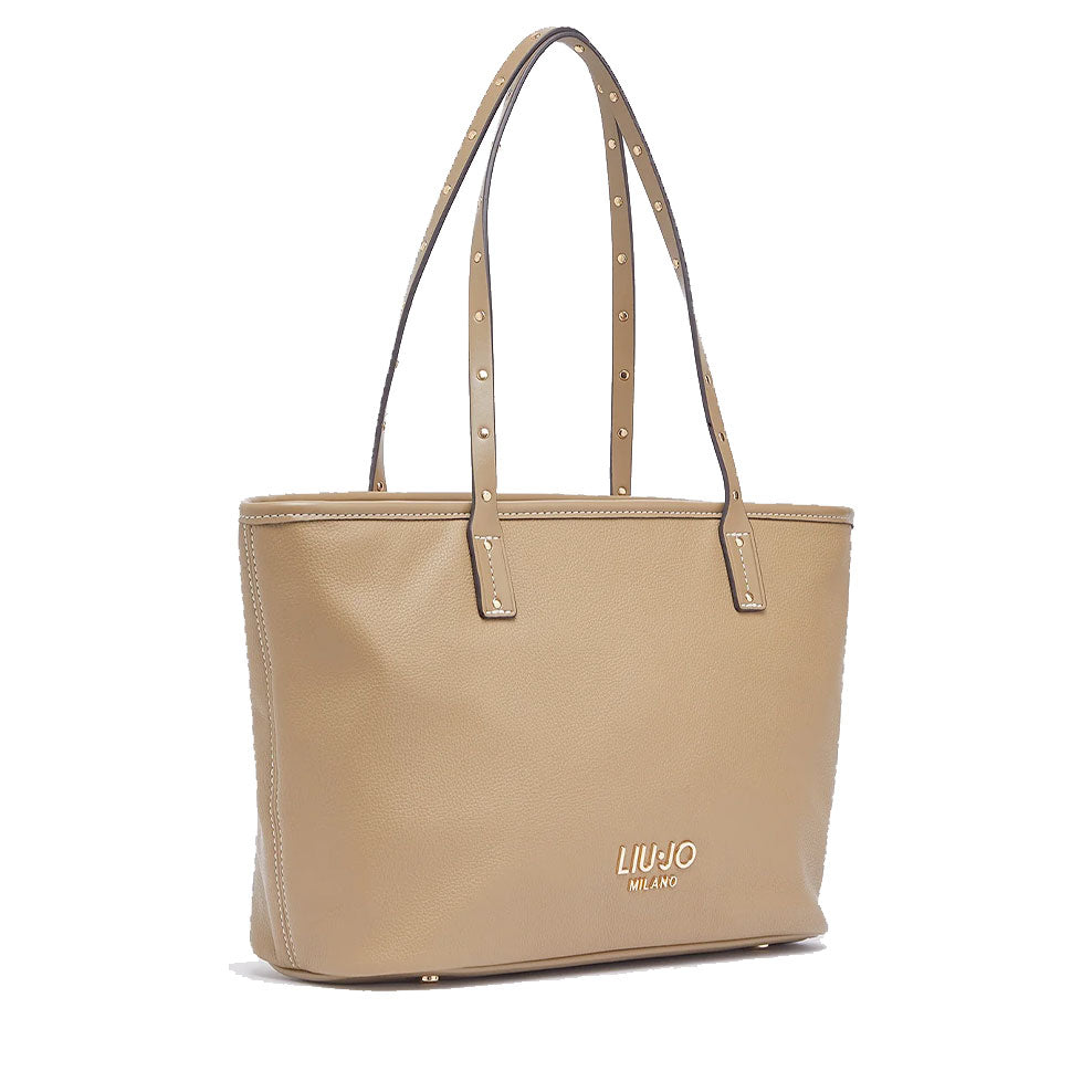Shopping Bag Donna LIU JO Better effetto Bottalato color Fango