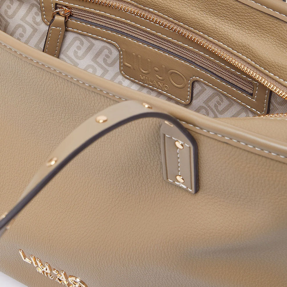 Shopping Bag Donna LIU JO Better effetto Bottalato color Fango