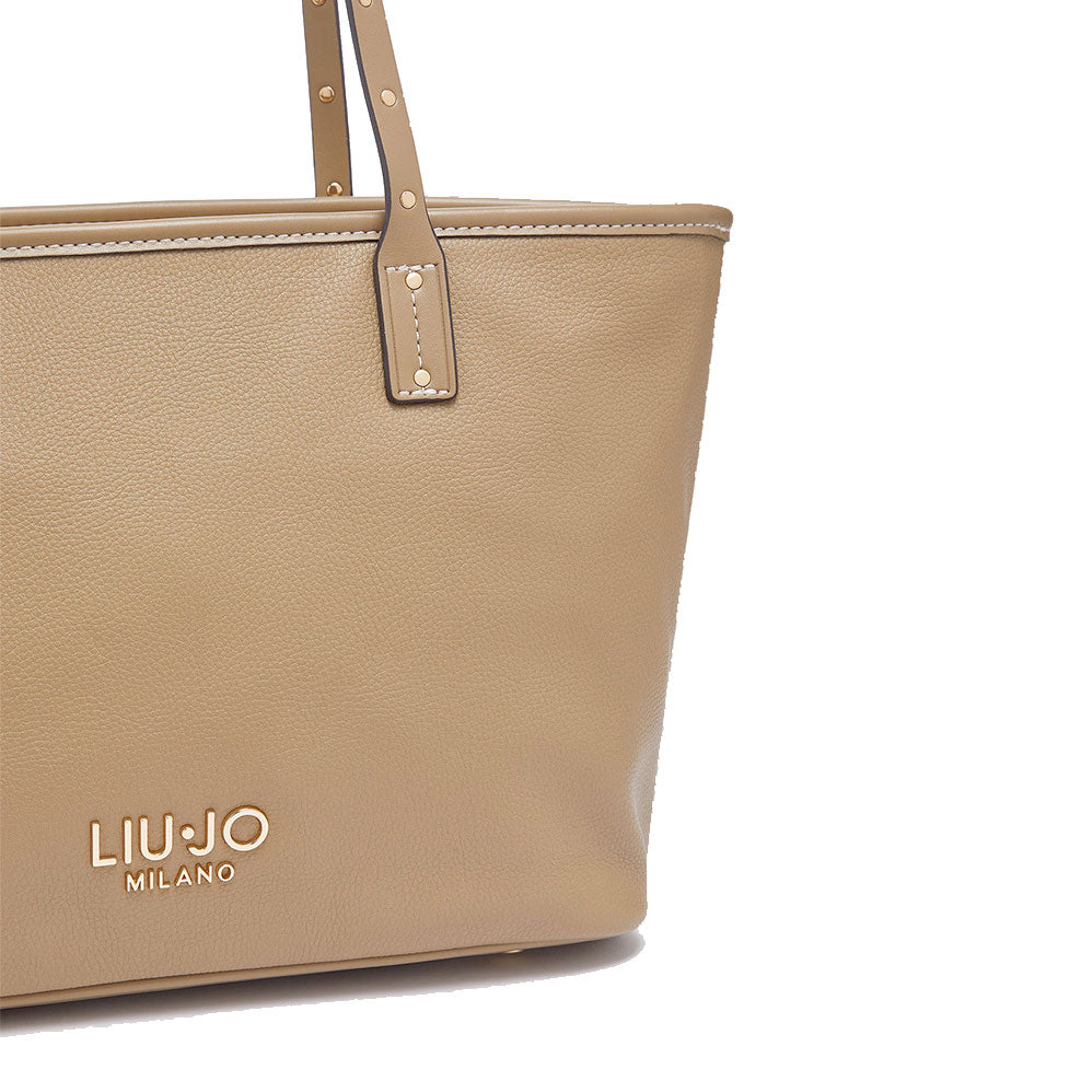 Shopping Bag Donna LIU JO Better effetto Bottalato color Fango