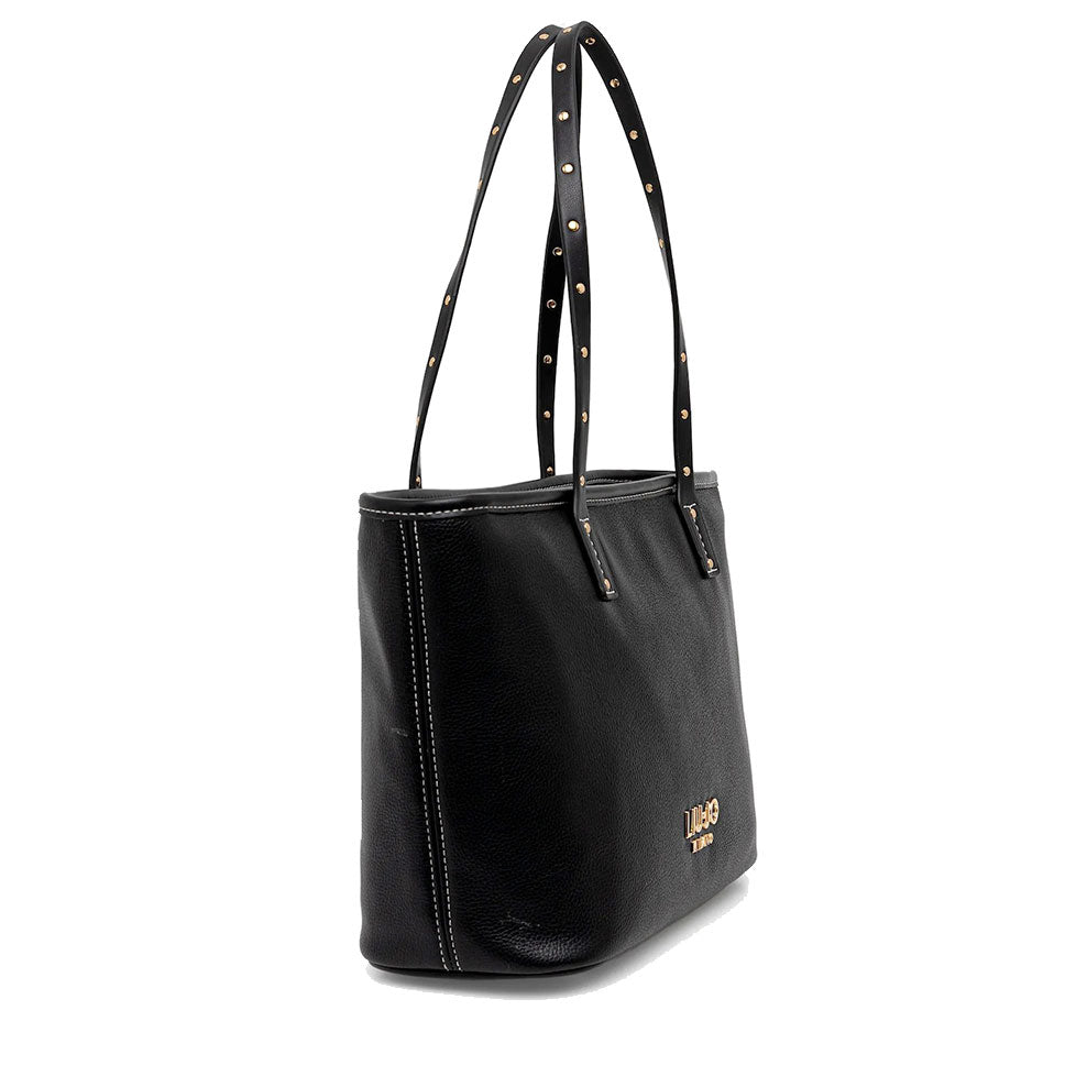 Shopping Bag Donna LIU JO Better effetto Bottalato Nero