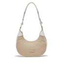 Hobo Bag Donna Small LIU JO in Tessuto Jacquard Beige con Logo All Over