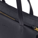 Tote Bag Large Donna LIU JO effetto Bottalato Nero con Logo Ricamato