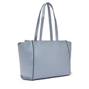 Tote Bag Large Donna LIU JO effetto Bottalato Azzurro con Logo Ricamato