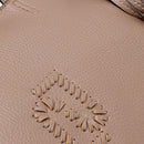 Tote Bag Large Donna LIU JO effetto Bottalato Marrone con Logo Ricamato