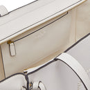 Tote Bag Large Donna LIU JO effetto Bottalato color Crema con Logo Ricamato