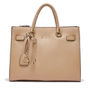 Borsa Donna a Mano Media LIU JO Better effetto Bottalato color Cammello con Charm