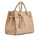 Borsa Donna a Mano Media LIU JO Better effetto Bottalato color Cammello con Charm