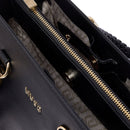 Borsa Donna a Mano Media LIU JO Better effetto Bottalato Nero con Charm