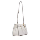 Borsa Donna a Mano Media LIU JO Better effetto Bottalato color Crema con Charm