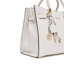 Borsa Donna a Mano Media LIU JO Better effetto Bottalato color Crema con Charm