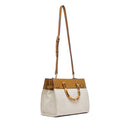 Borsa Donna a Mano Media LIU JO in Juta Beige con Charms