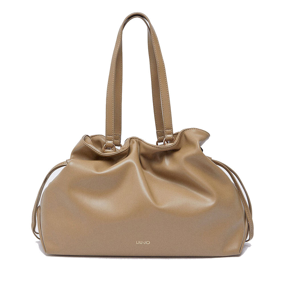 Borsa Donna a Spalla Large LIU JO Better linea Riccy color Fango