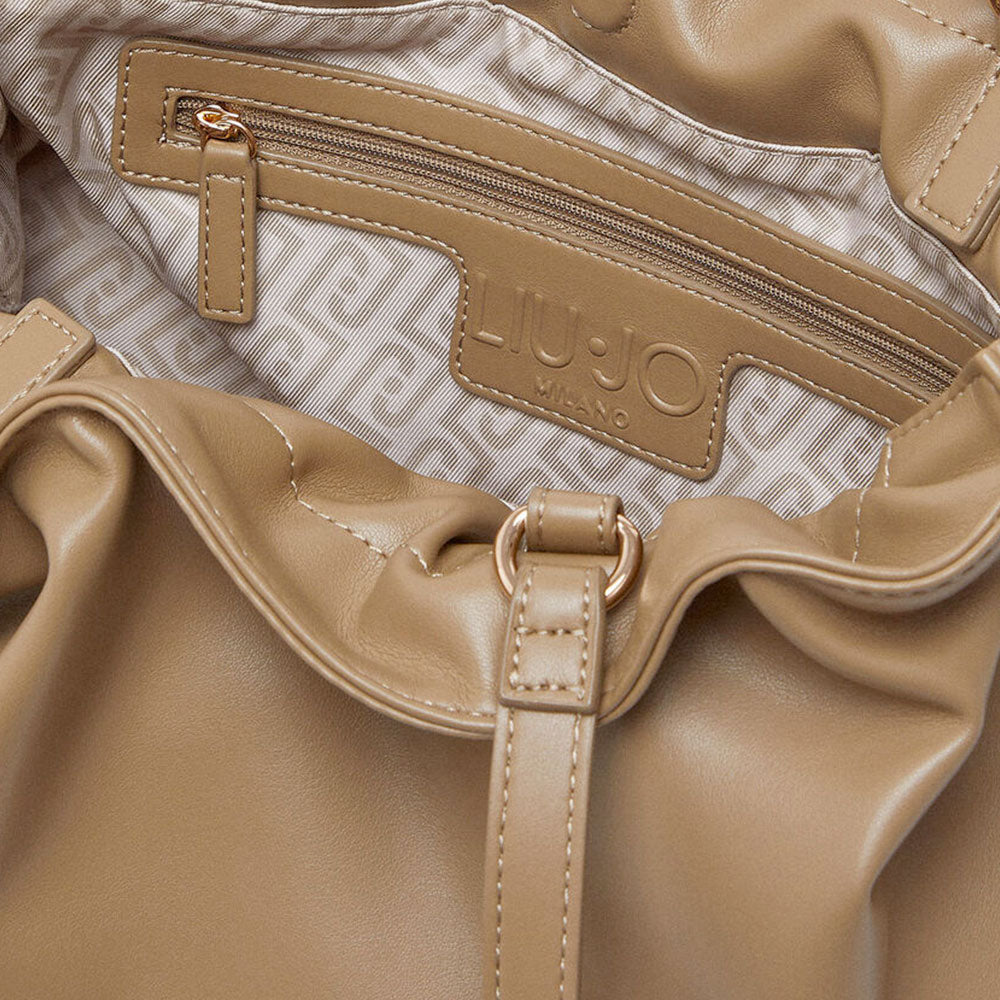 Borsa Donna a Spalla Large LIU JO Better linea Riccy color Fango