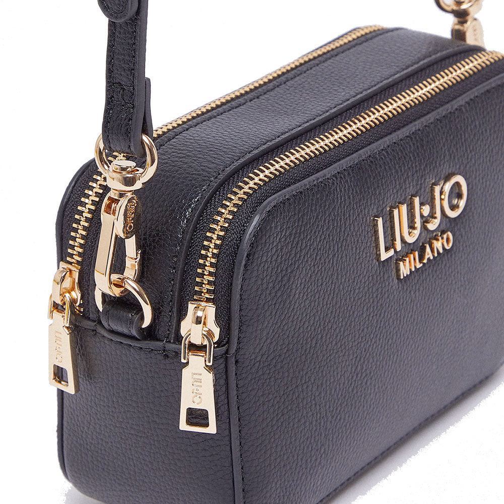 Borsa Donna a Tracolla Small LIU JO Better stampa Bottalata Nera