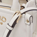 Kleine Damen-Henkeltasche LIU JO Better mit Bottalata-Prägung in Creme mit Charm