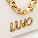 Women's Medium Cream Tote Bag LIU JO with Decorative Chain
