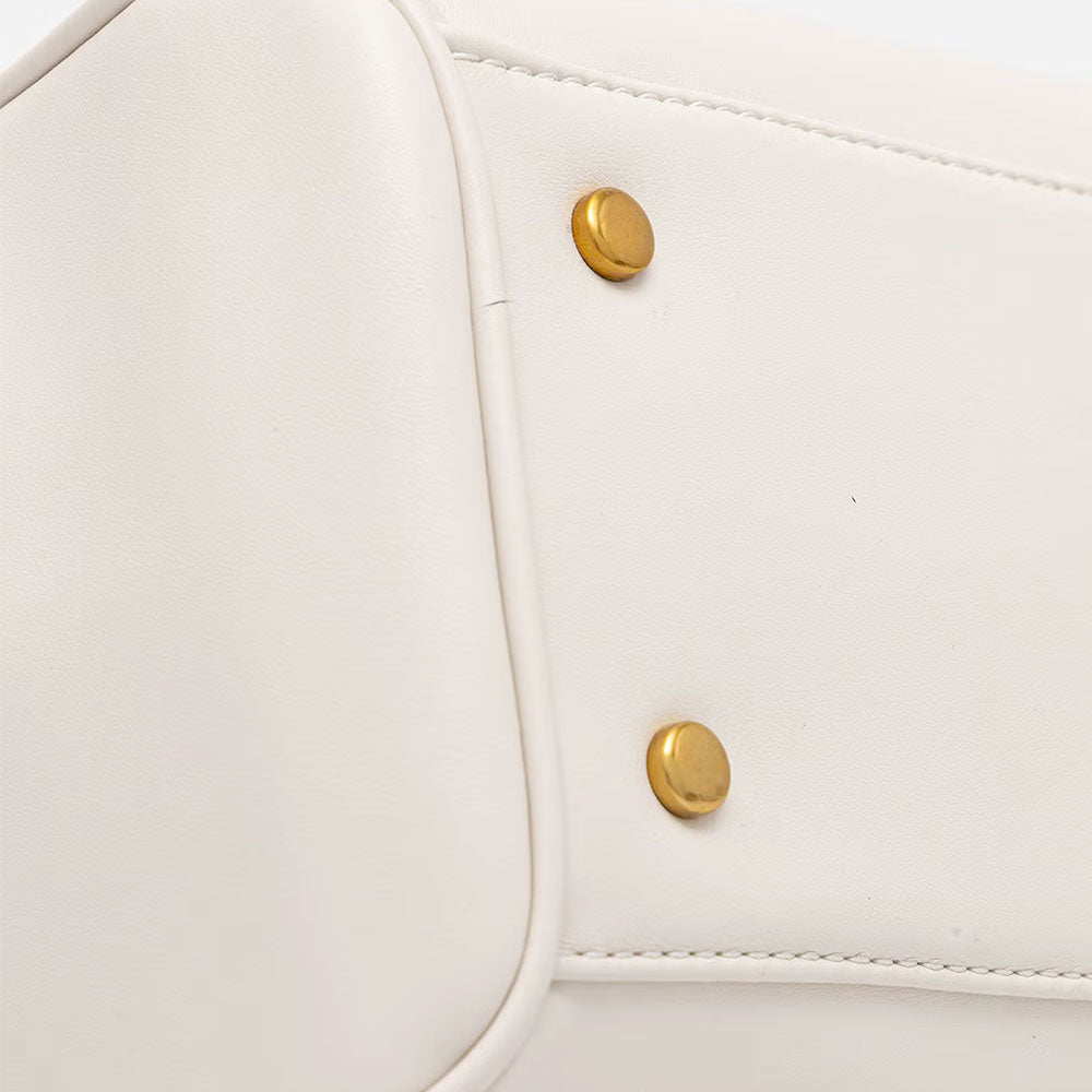 Women's Medium Cream Tote Bag LIU JO with Decorative Chain