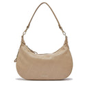Hobo Bag Media con Tracolla LIU JO color Cammello con Logo Laserato Monogram