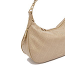 Hobo Bag Media con Tracolla LIU JO color Cammello con Logo Laserato Monogram