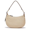 Hobo Bag Media con Tracolla LIU JO in Tessuto Jacquard Beige con Logo All Over