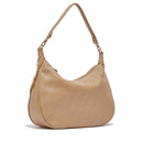 Hobo Bag Large con Tracolla LIU JO color Cammello con Logo Laserato Monogram