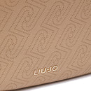 Hobo Bag Large con Tracolla LIU JO color Cammello con Logo Laserato Monogram