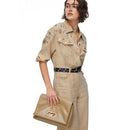 Borsa Donna a Spalla LIU JO Better linea La Puffy Grande color Fango