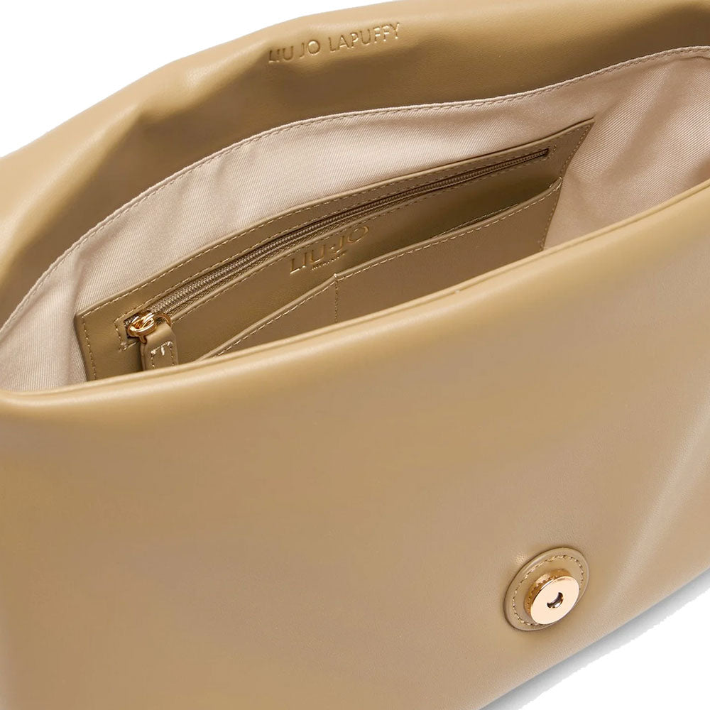 Borsa Donna a Spalla LIU JO Better linea La Puffy Grande color Fango