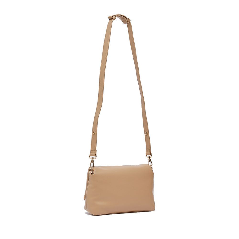 Mittelgroße Damen-Schultertasche LIU JO Better Modell La Puffy in Camel