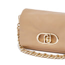 Mittelgroße Damen-Schultertasche LIU JO Better Modell La Puffy in Camel