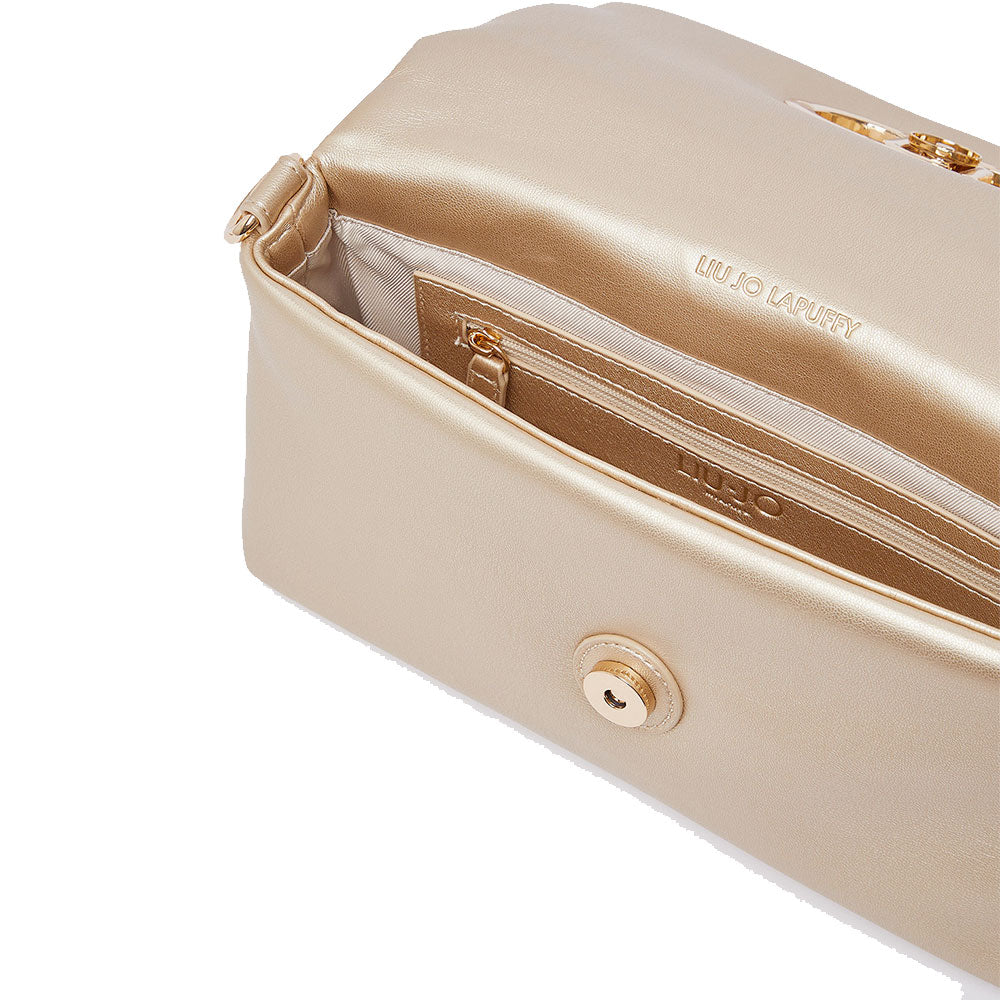 Borsa Donna Media a Spalla LIU JO Better linea La Puffy Oro Chiaro