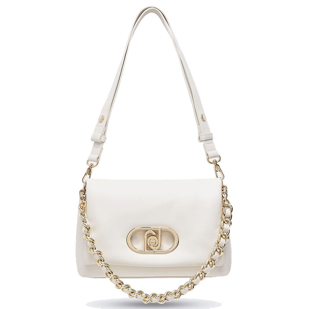 Borsa Media a Spalla Donna LIU JO Better linea La Puffy color Crema