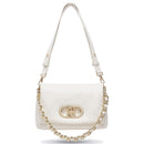 Mittelgroße Damen-Schultertasche LIU JO Better Modell La Puffy in Creme