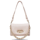 Mittelgroße Damen-Schultertasche LIU JO Better Modell La Puffy in Rosy Beige