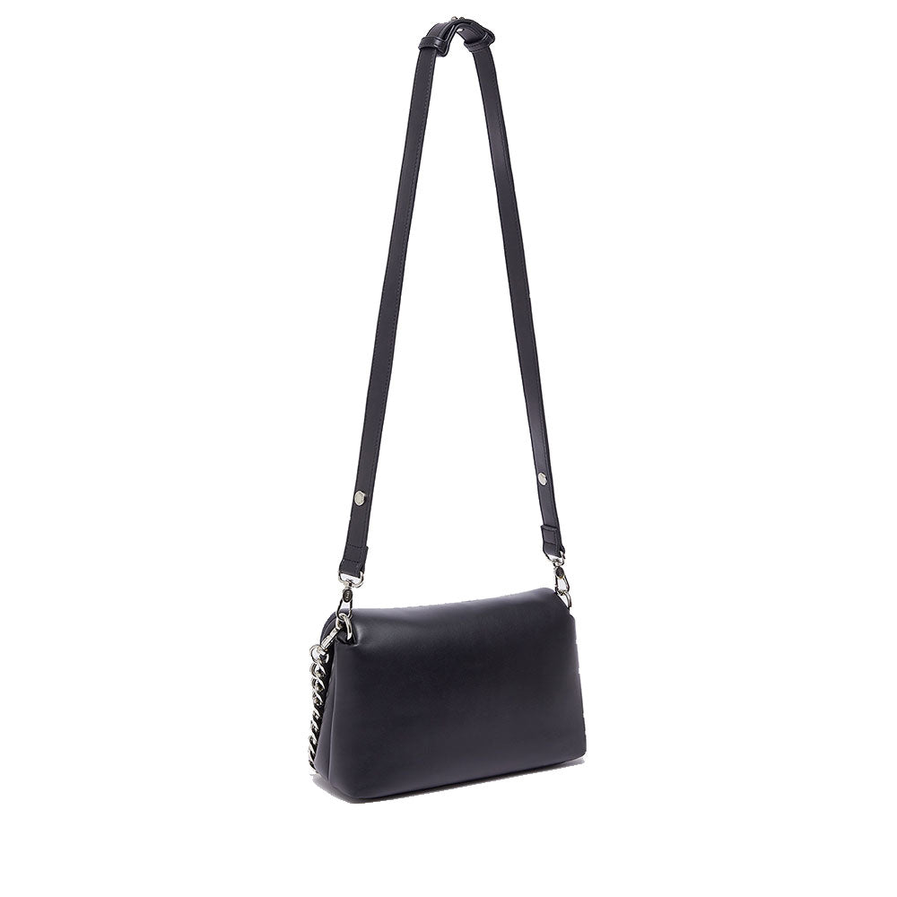 Borsa Donna Media a Spalla LIU JO linea La Puffy Nera con Borchie