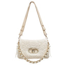 Borsa Donna Media a Spalla LIU JO Better linea La Puffy in Crochet color Crema