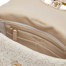 Borsa Donna Media a Spalla LIU JO Better linea La Puffy in Crochet color Crema