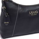 Borsa Donna Hobo Media LIU JO effetto Bottalato Nero