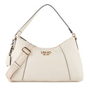 Borsa Donna Hobo Media LIU JO effetto Bottalato color Crema