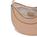 Hobo Bag Media Donna LIU JO stampa Bottalata color Cammello con Charm