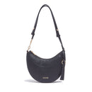 Mittelgroße Damen-Beuteltasche LIU JO mit Bottalata-Print in Schwarz mit Charm