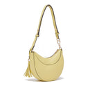 Mittelgroße Damen-Beuteltasche LIU JO mit Bottalata-Print in Avocadogelb mit Charm